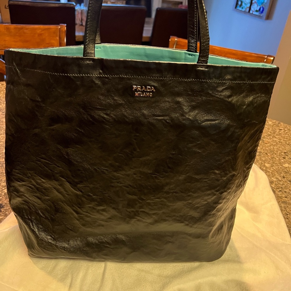 Beautiful Authentic Prada reversible tote.